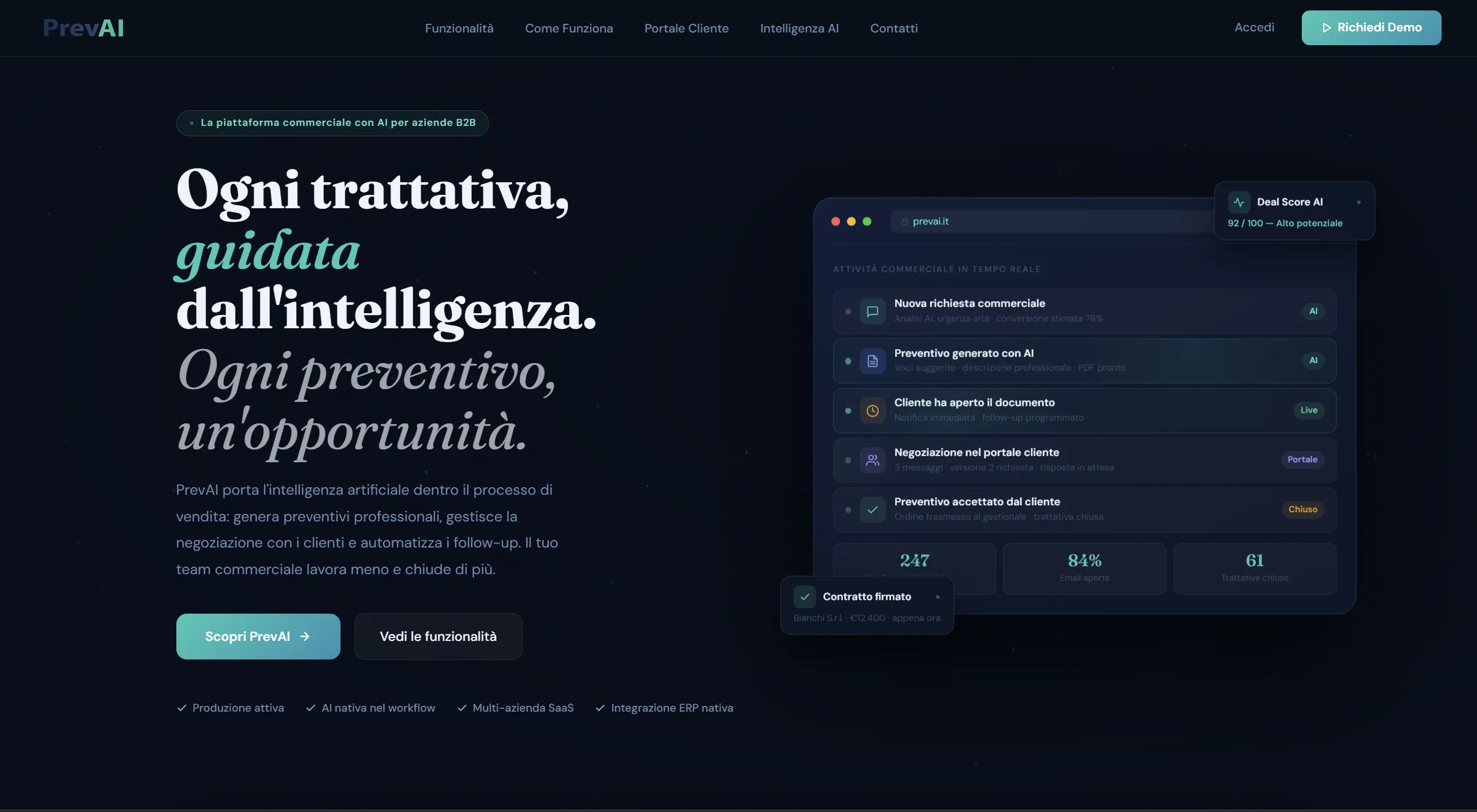 Caso studio software gestionale B2B con AI - riduzione 60% tempi gestione ordini integrazioni API personalizzate